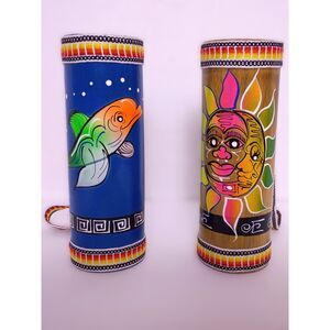 Handcrafted Puerto Rico Bamboo Rain Sticks Collectible Percussion Instruments